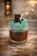 Kézzel készített Dubai Chocolate desszert gyertya 200ml – Adrienn's Candles
