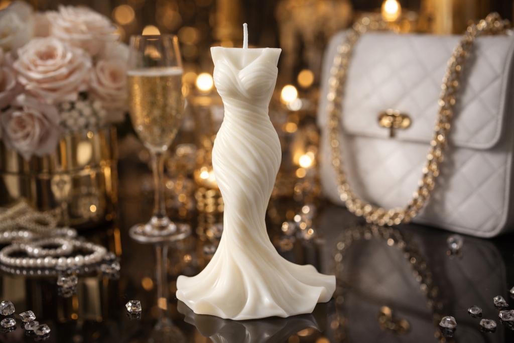 Kézzel készített elegáns szobor gyertya – Adrienn's Candles