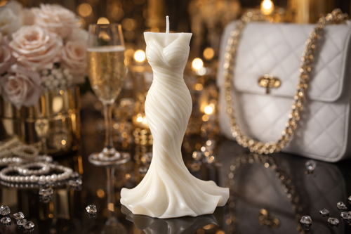 Kézzel készített elegáns szobor gyertya – Adrienn's Candles