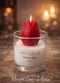 Kézzel készített tulipán gyertya 200ml – Flower Line – Adrienn's Candles