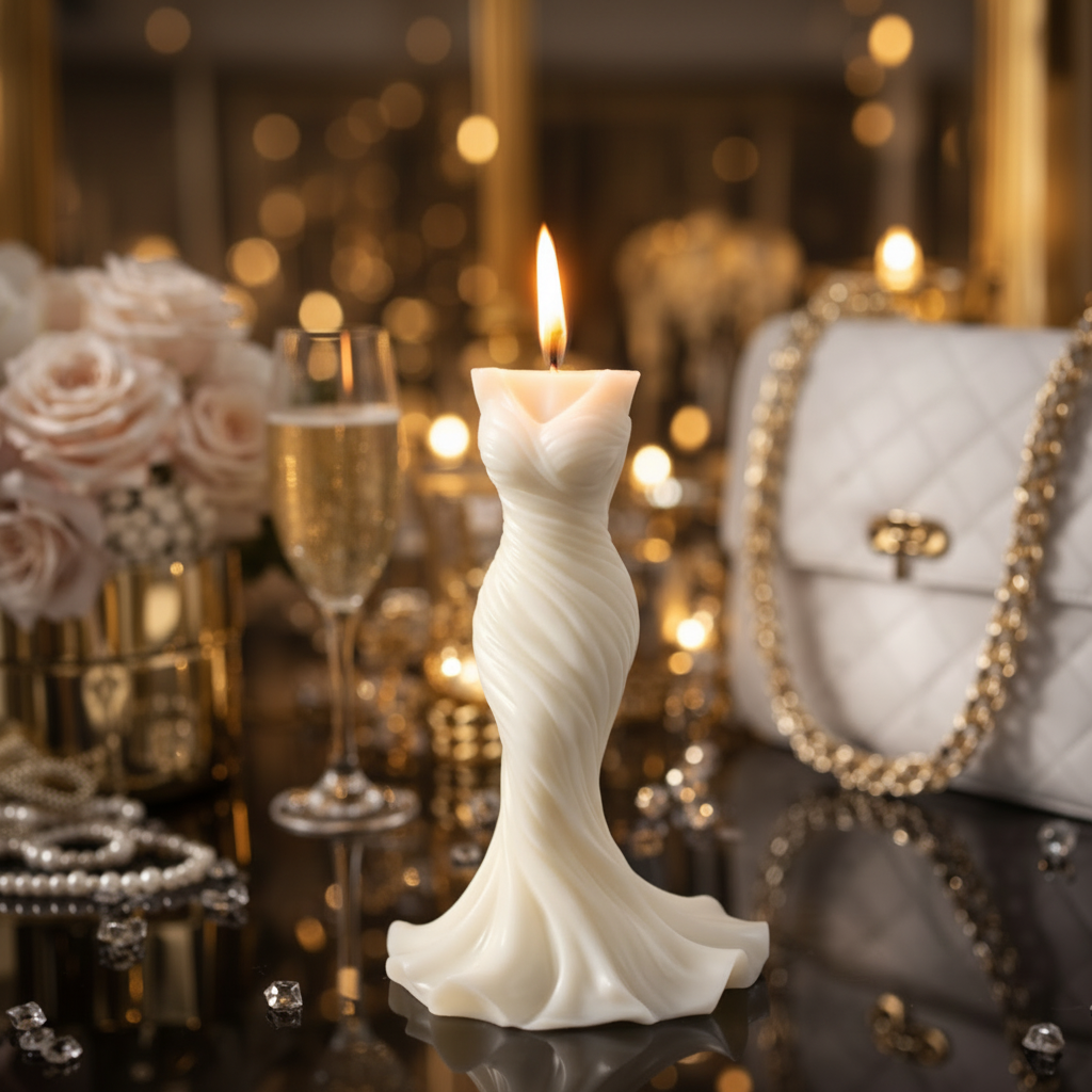 Szobor gyertya glamour